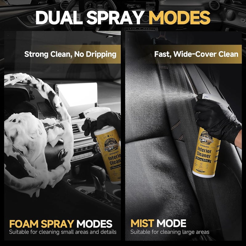 toretark Deep Clean Interior Car Cleaner Kit for Tesla, pH-Neutral Safe for All Surface, 2-in-1 Modes Car Upholstery Cleaner for BMW Accessories, Cleaning Kit Interior for Mercedes Benz Car Accessories - Image 3